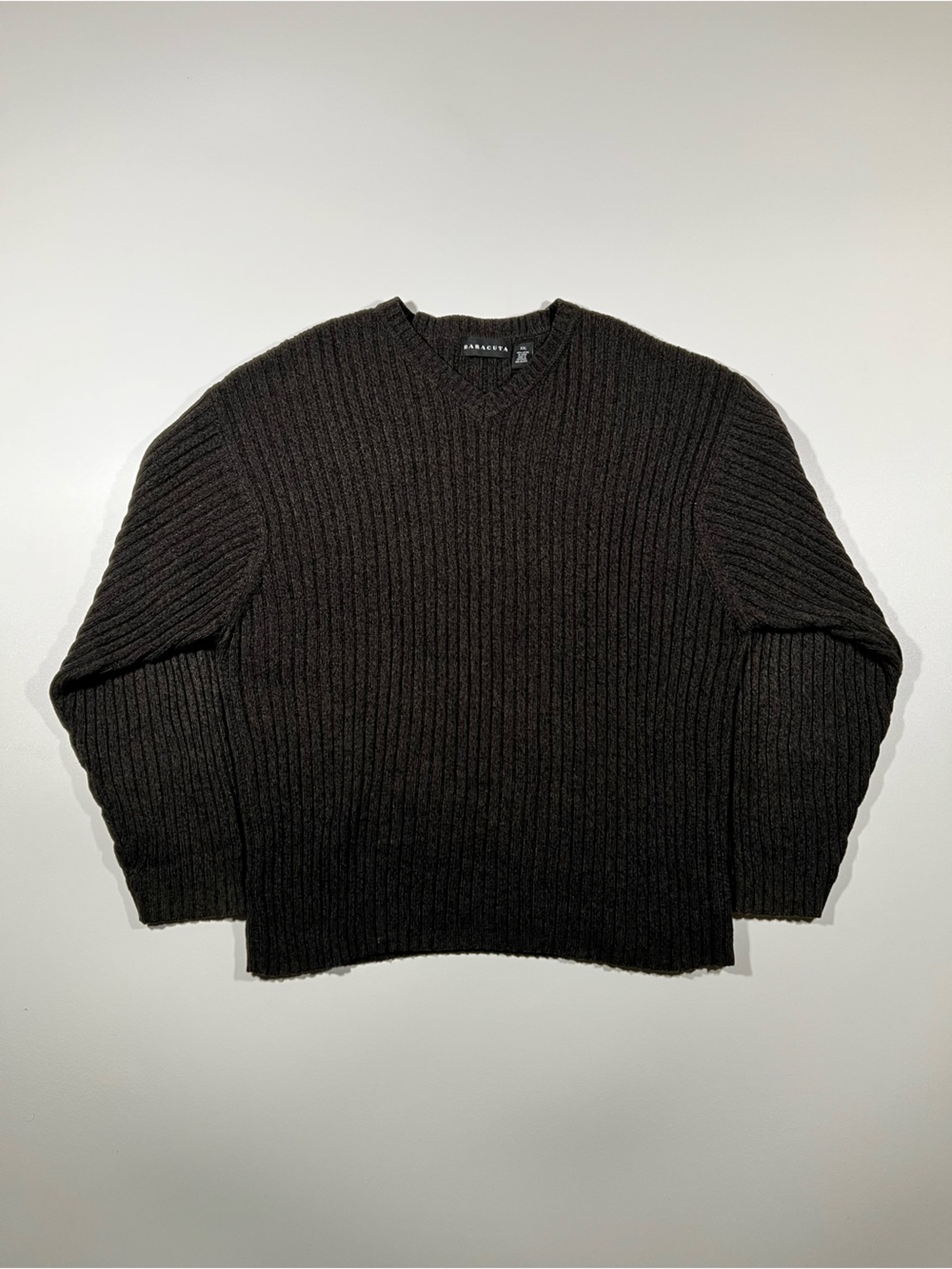 Vintage Baracuta Ribbed Knit Cotton Sweater